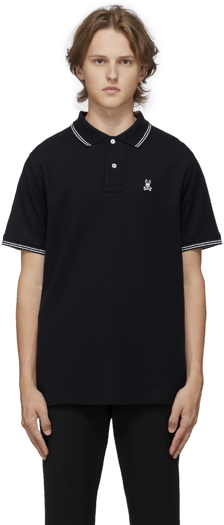 Psycho Bunny: Black Logan Polo Shirt - 1