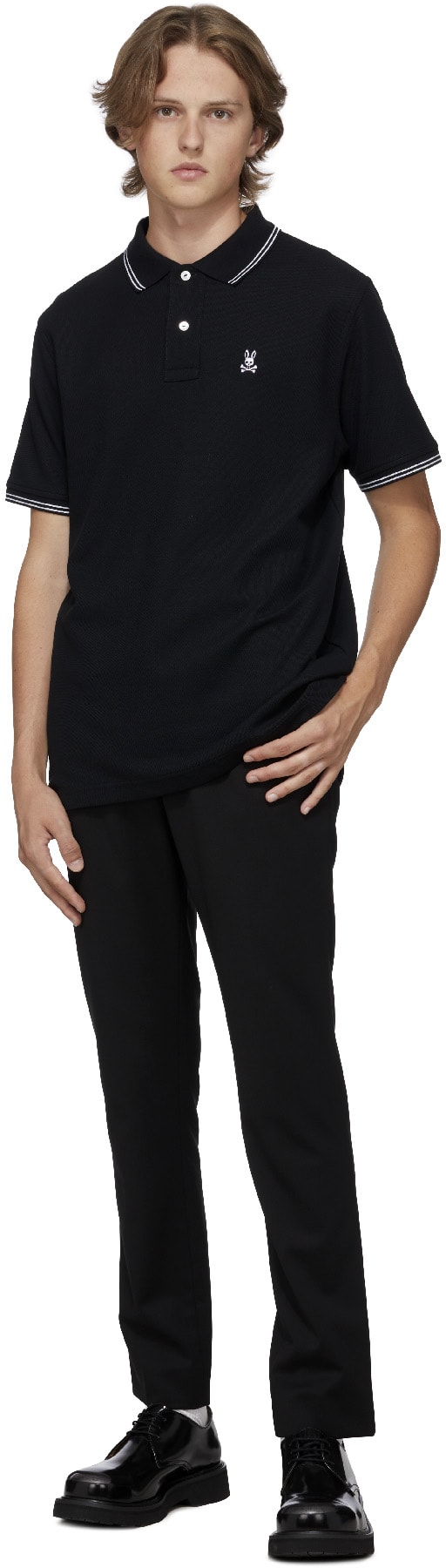 Psycho Bunny: Black Logan Polo Shirt - 4