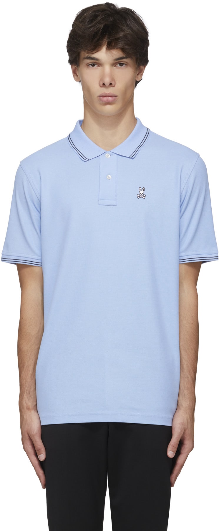 Psycho Bunny: Blue Logan Polo Shirt - 1