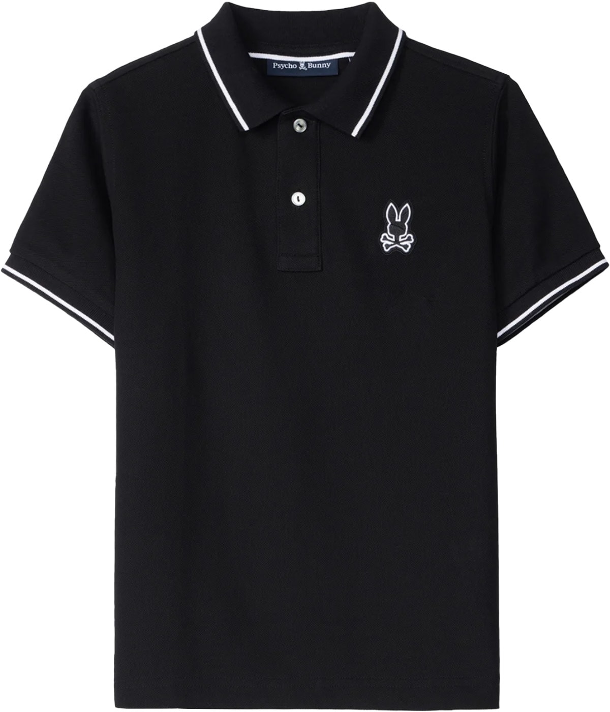 Psycho Bunny: Black Lenox Pique Polo Shirt - 1