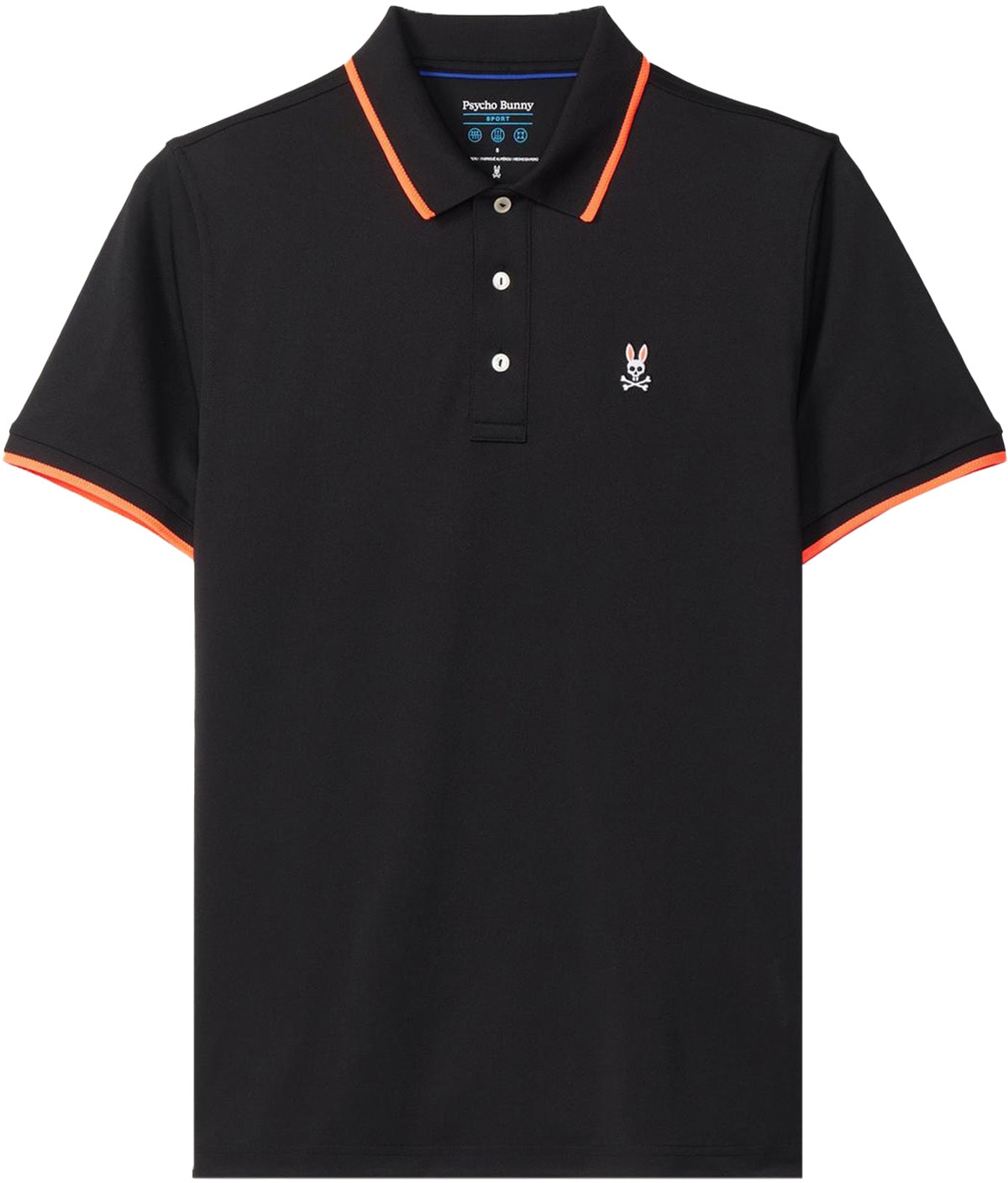 Psycho Bunny: Black Dover Sport Polo Shirt - 1