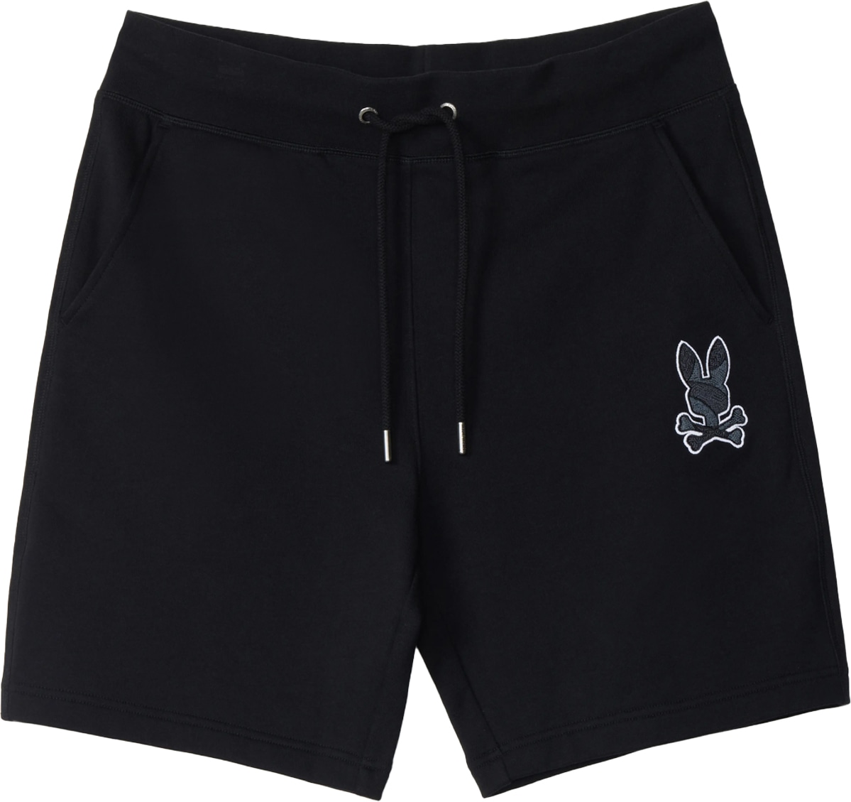 Psycho Bunny: Black Lenox Sweatshorts - 1