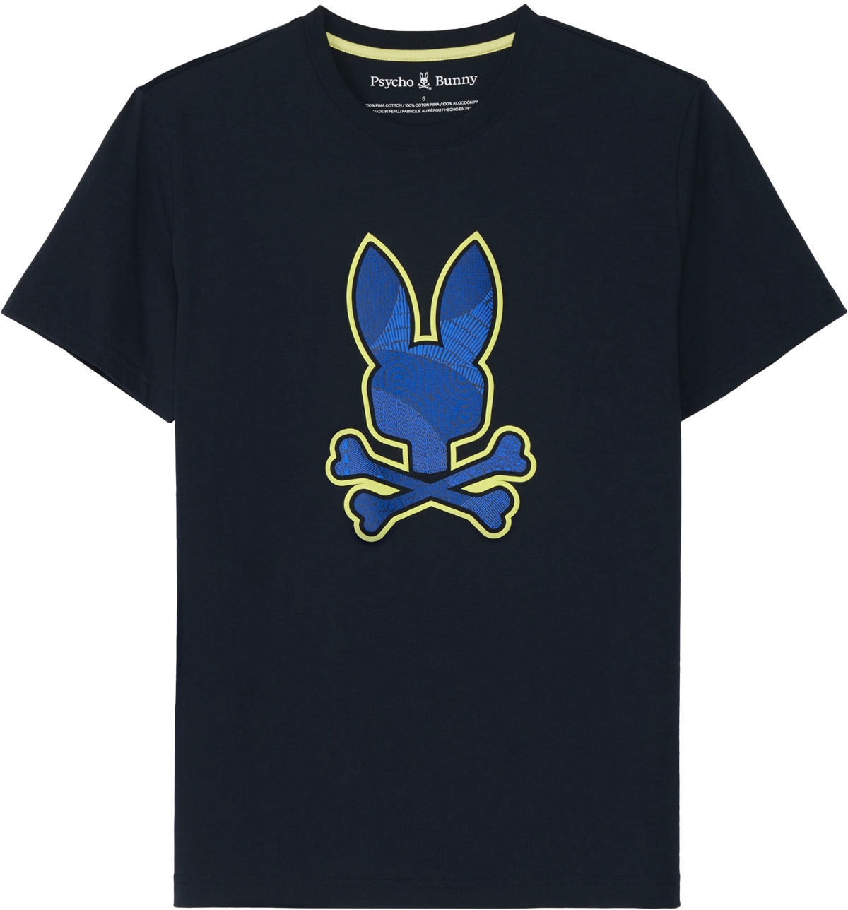 Psycho Bunny: Blue Lenox Graphic T-Shirt - 1