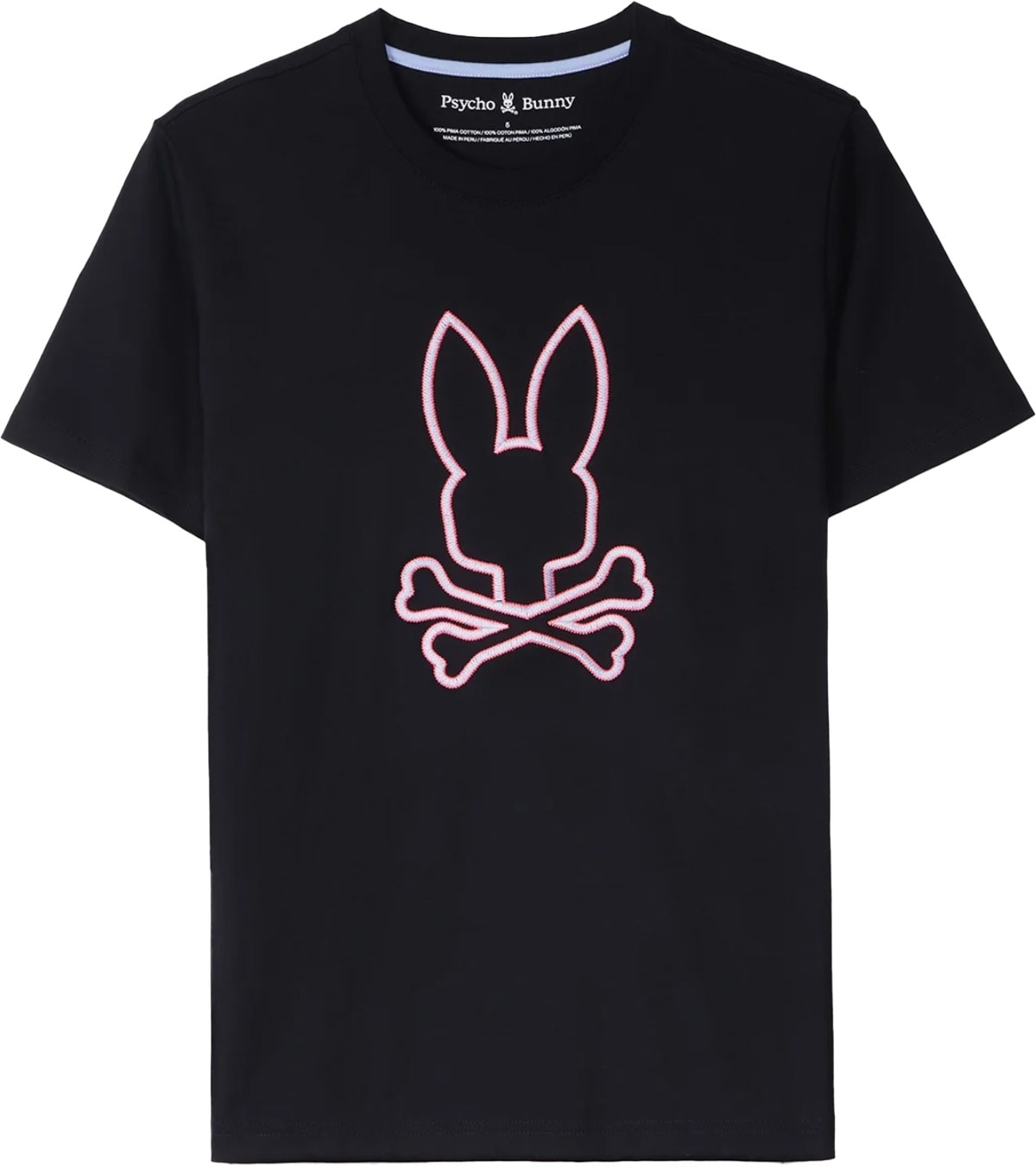 Psycho Bunny: Black Floyd Graphic T-Shirt - 1