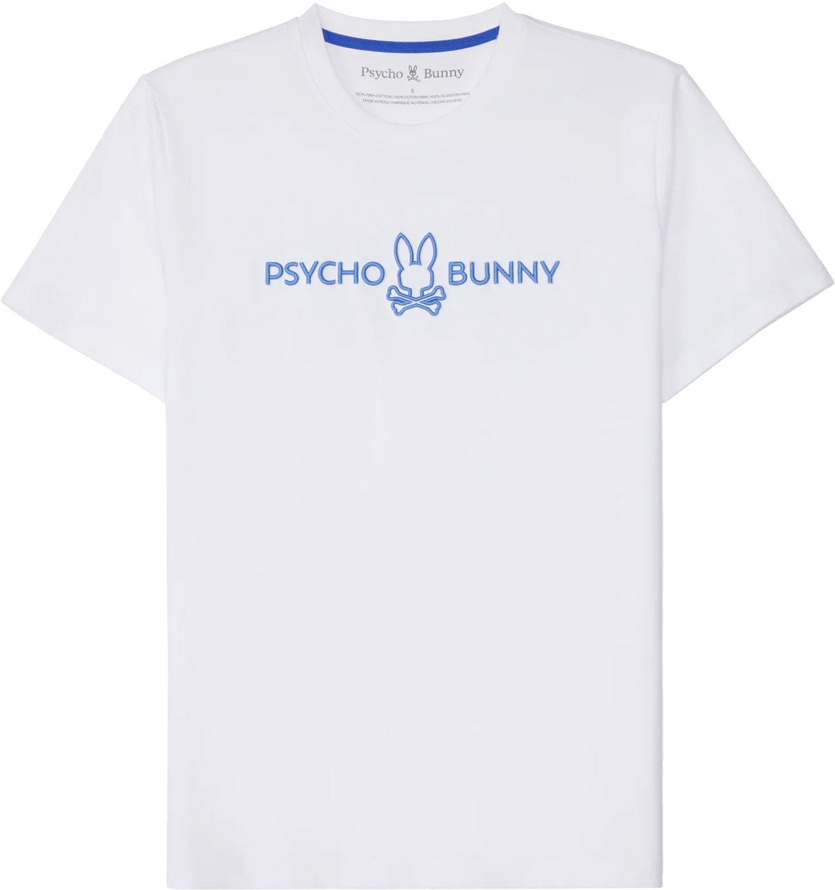 Psycho Bunny: White Bristol Graphic T-Shirt - 1