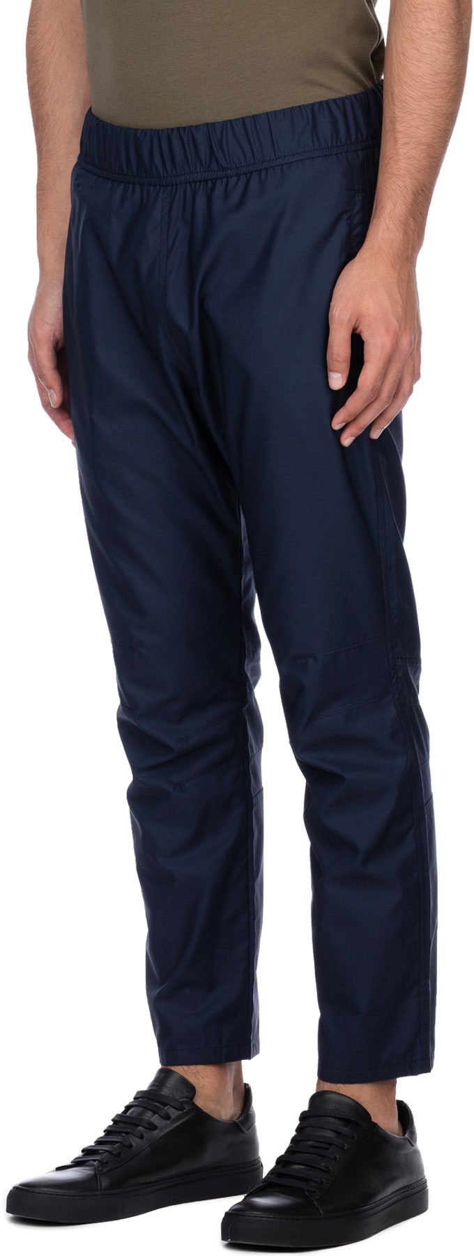 influenceu: Blue Chino Dart Pants - 2