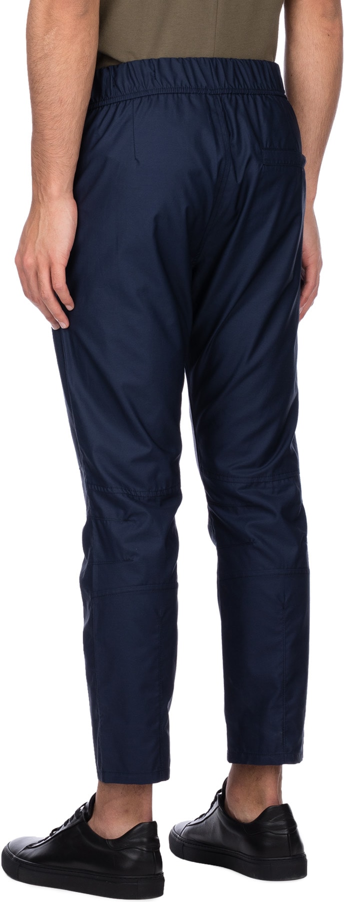 influenceu: Blue Chino Dart Pants - 3