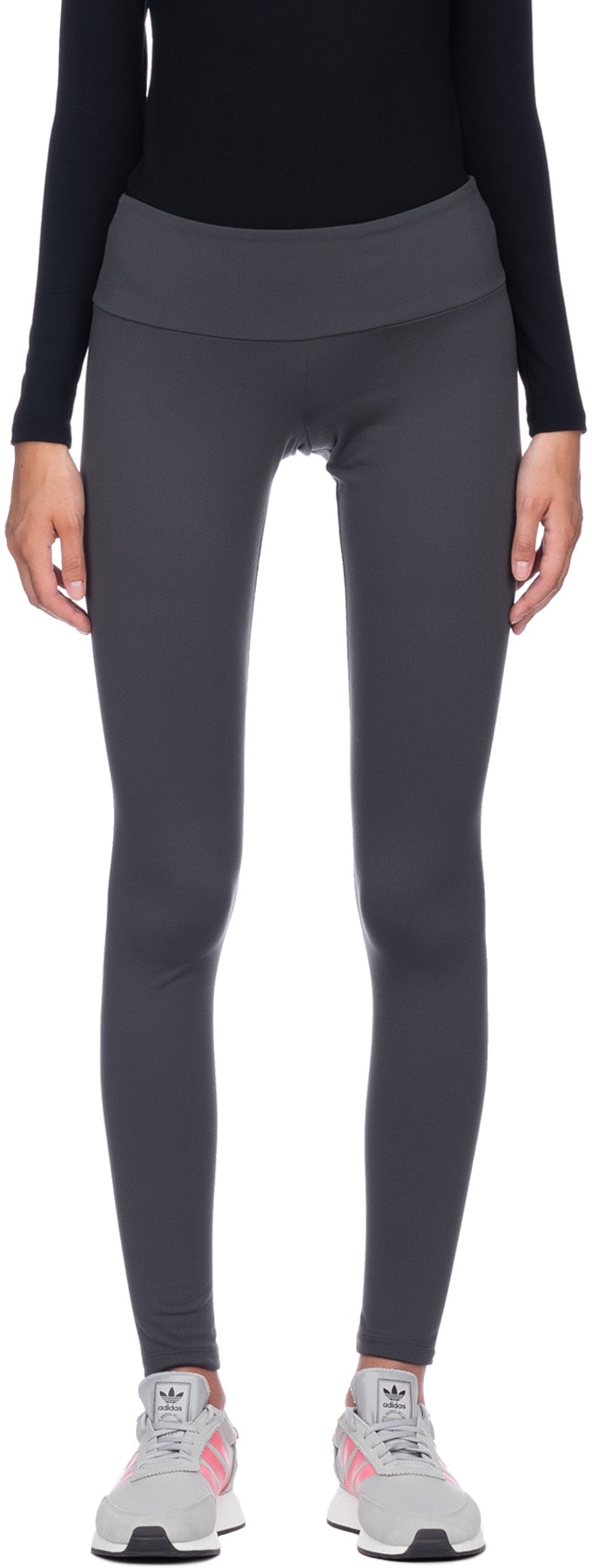 influenceu: Grey Basic Leggings - 1