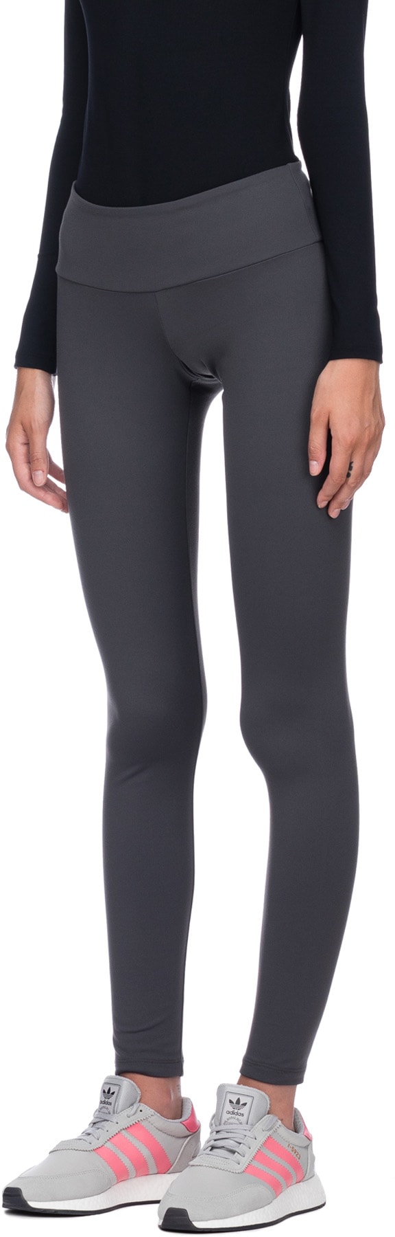 influenceu: Grey Basic Leggings - 2