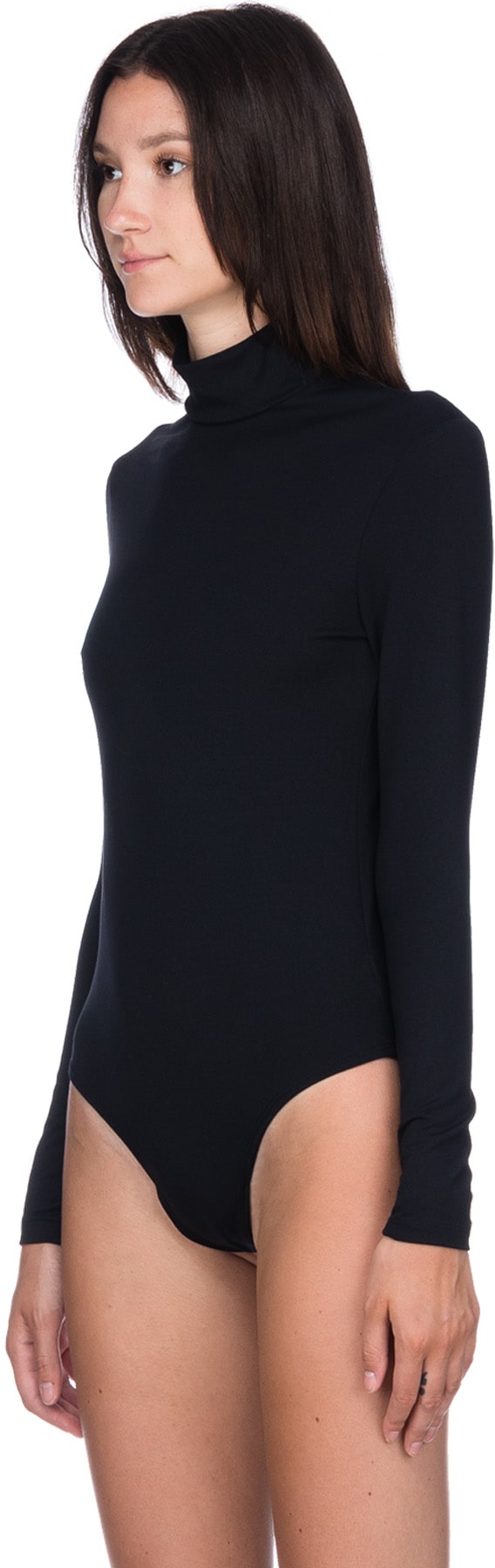 Bachour: Black Mock Neck Bodysuit - 2