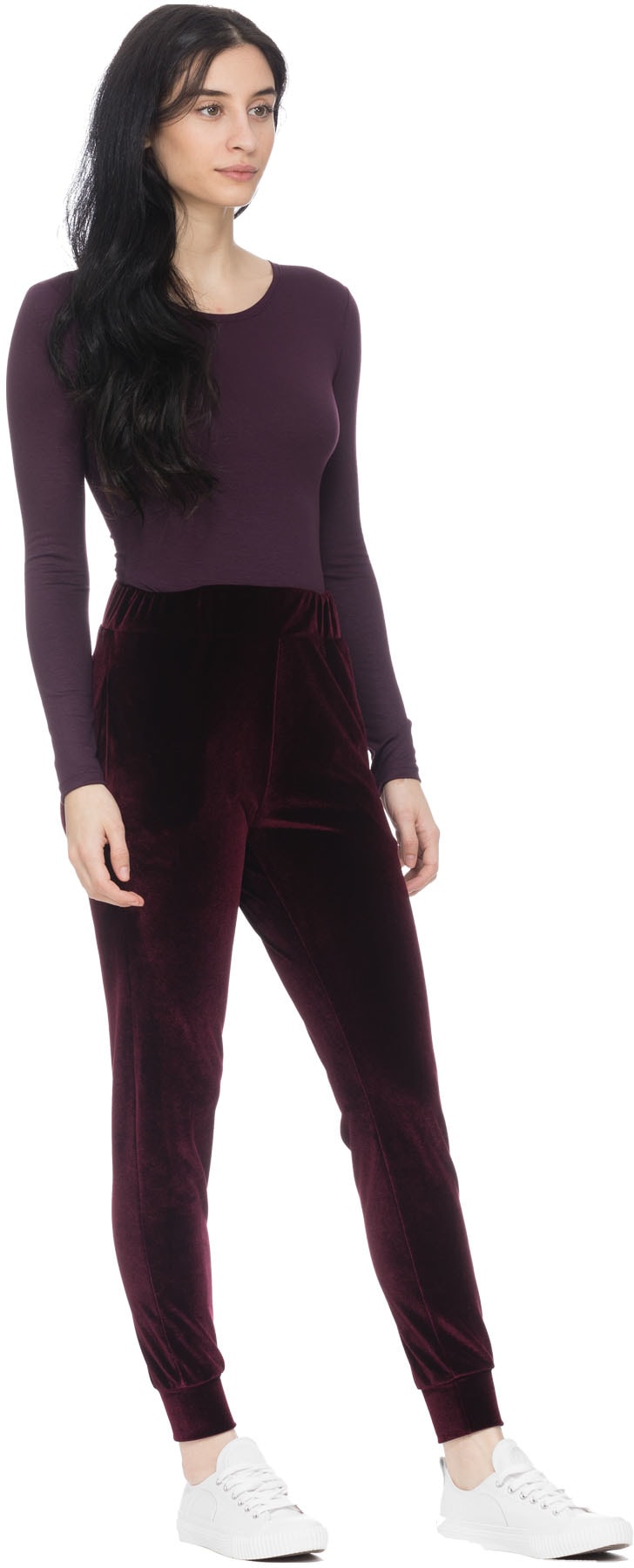 influenceu: Purple Long Sleeve Bodysuit - 4