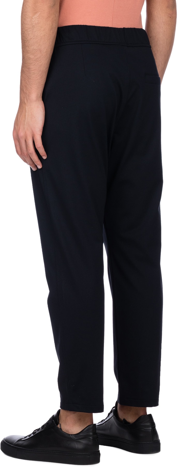 Bachour: Black Pleated Cropped Pants - 3