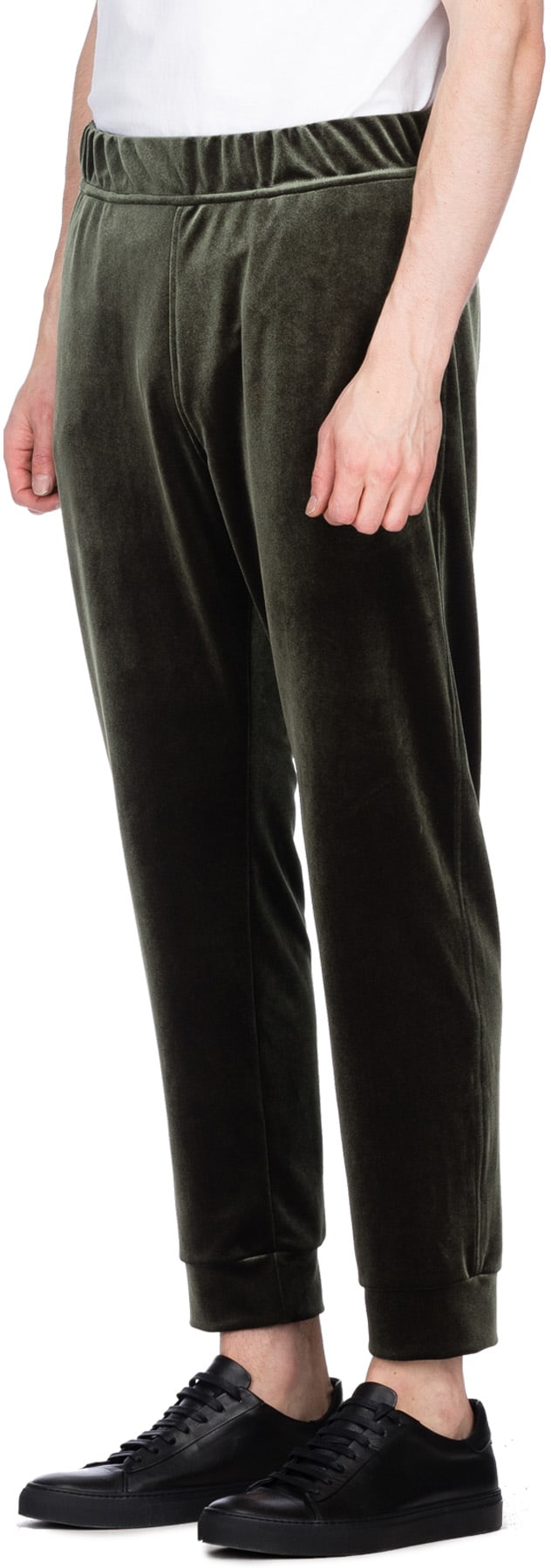 Bachour: Green Velour Track Pant - 2