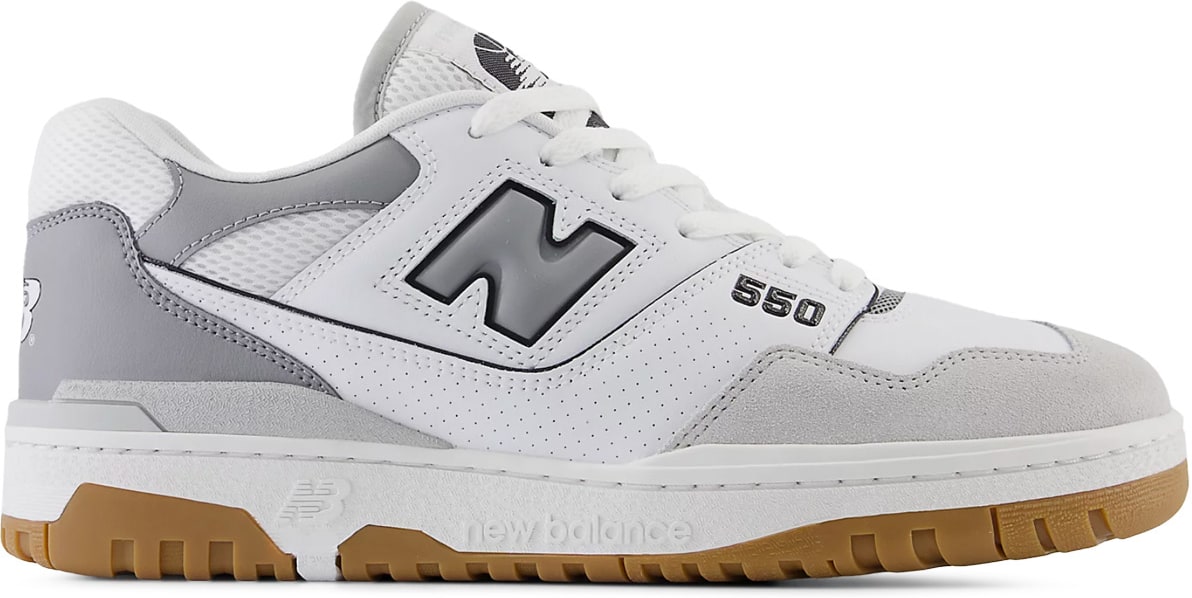 New Balance: White 550 - 1