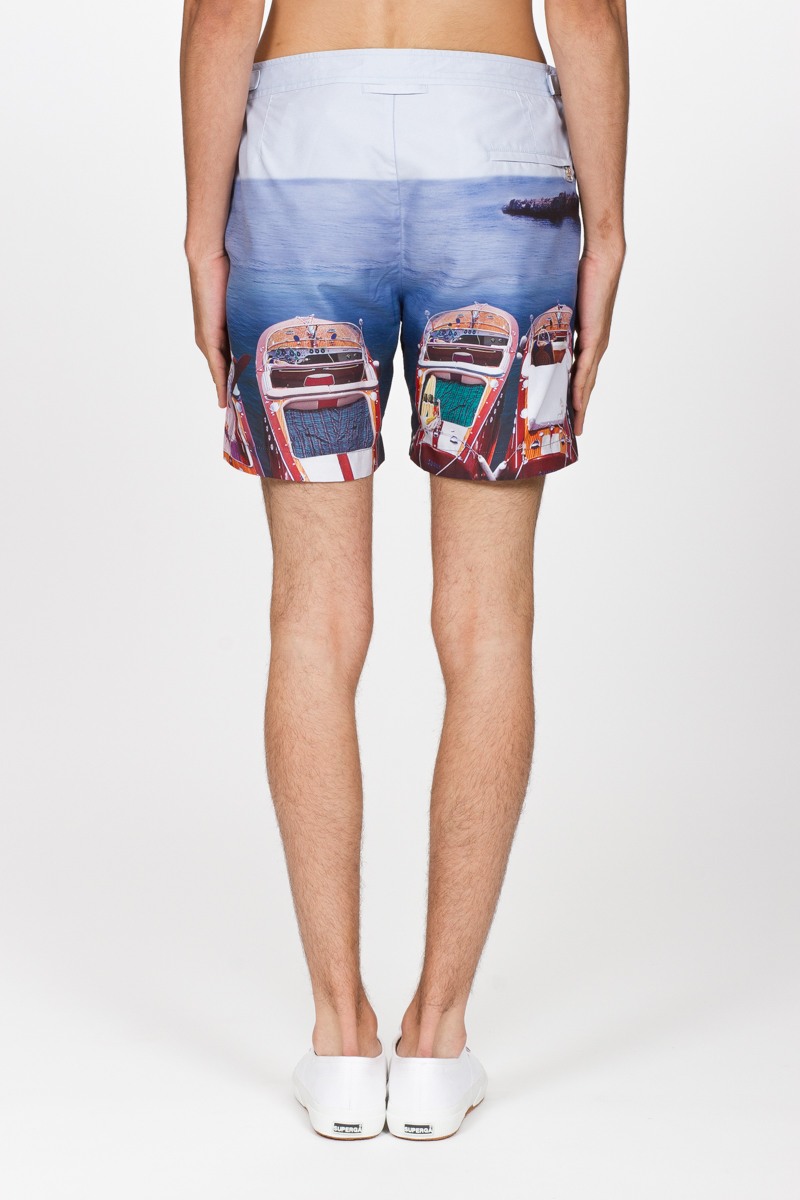 Orlebar Brown: Multicolor Bulldog Hulton Boats Beach Swim Shorts - 3