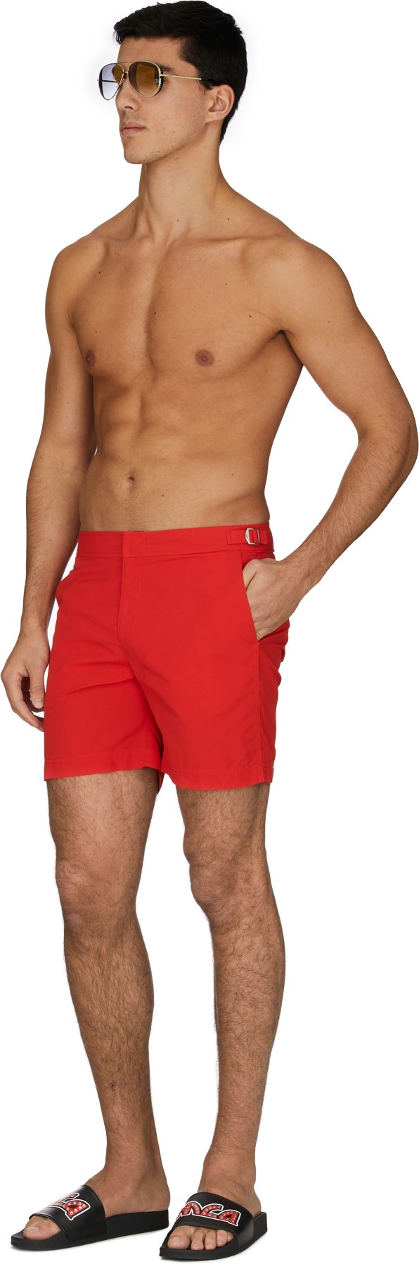 Orlebar Brown: Rouge Short de Bain Bulldog Rouge - 4