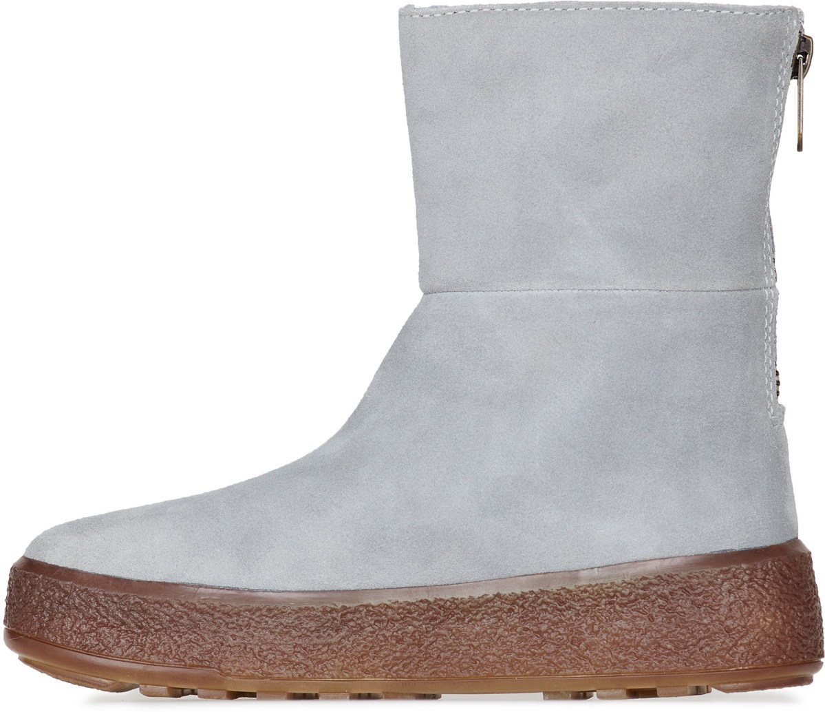 Cougar: Blue Button Suede Lambswool Mid Boot - 2