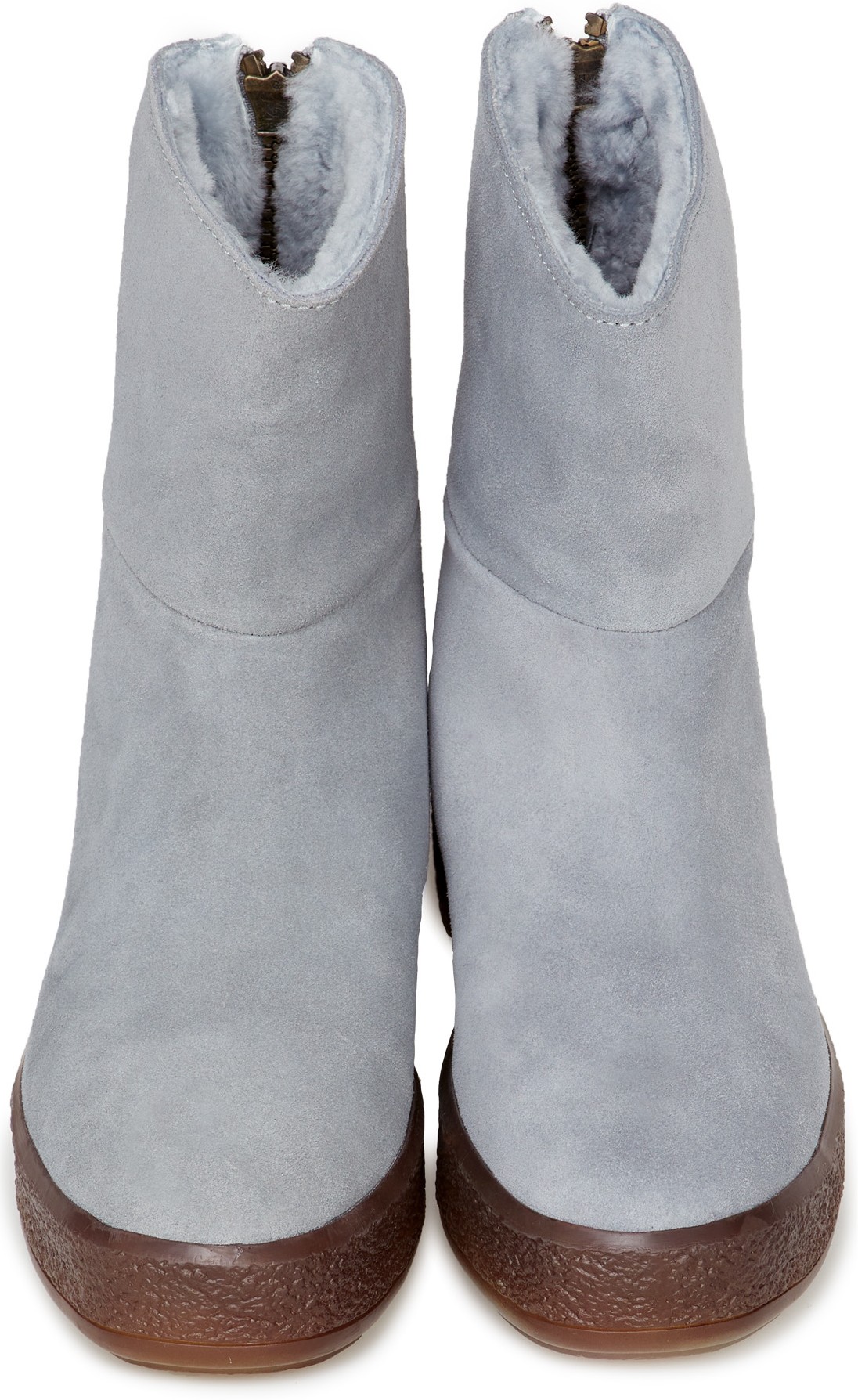 Cougar: Bleu Bottes Mi-Hautes en Daim Bleu - 4