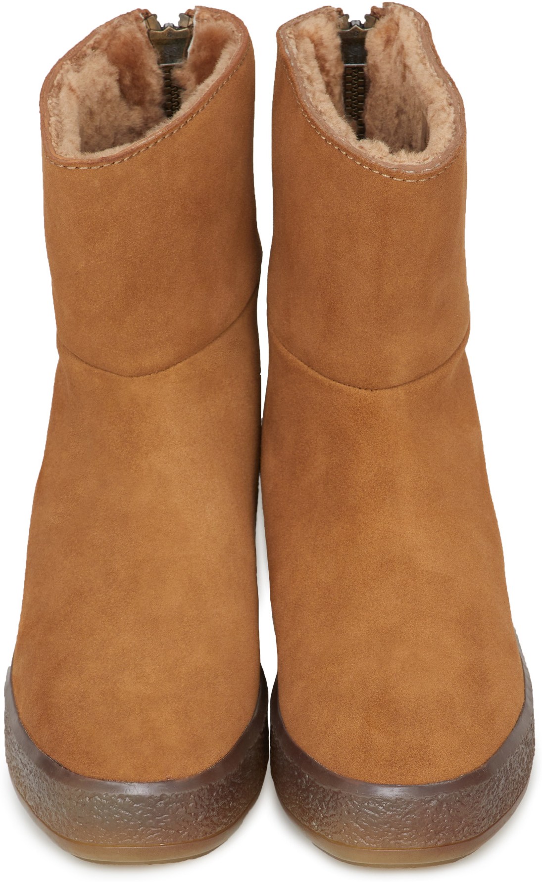 Cougar: Brun Bottes Mi-Hautes en Daim Brun - 4