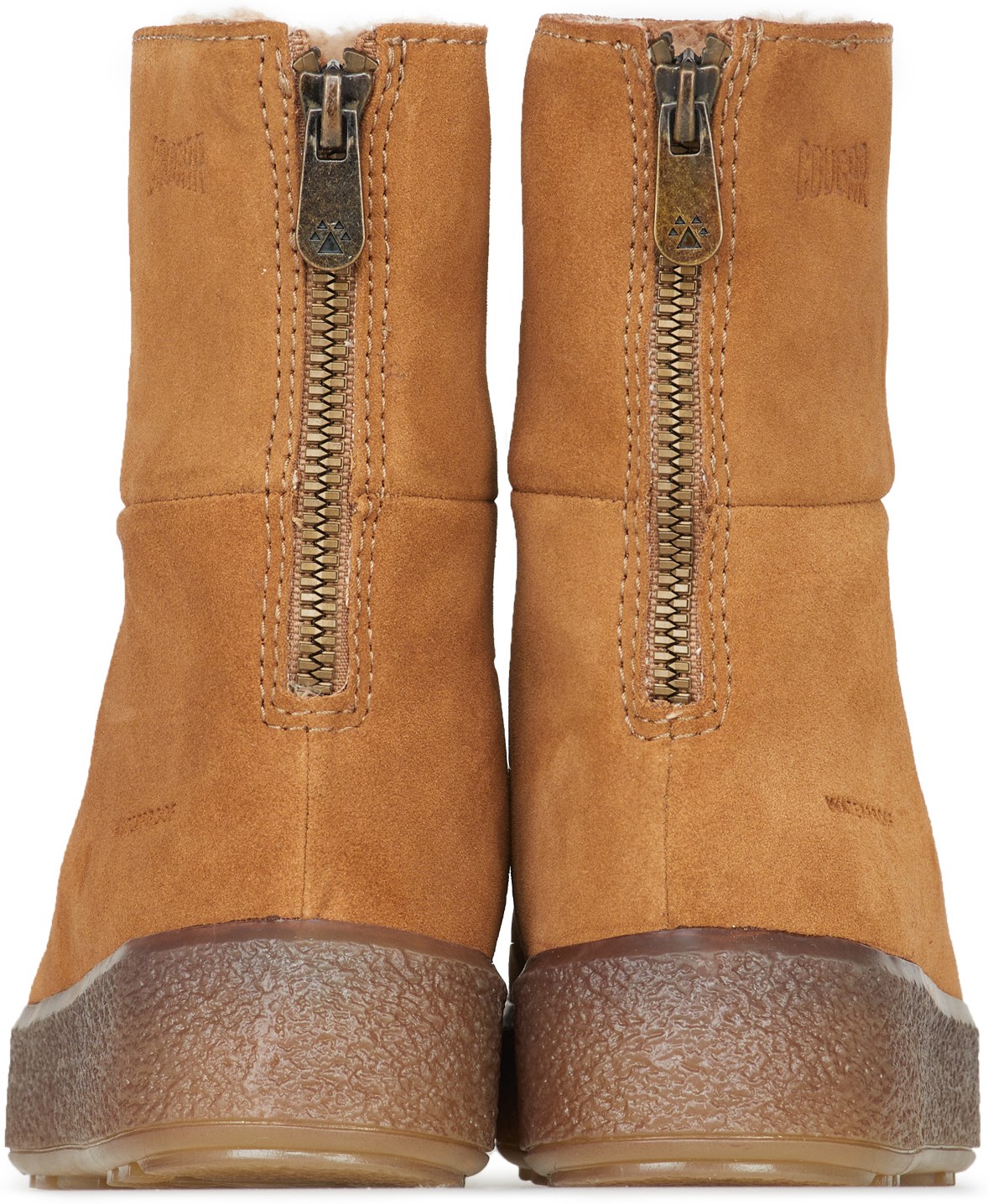 Cougar: Brun Bottes Mi-Hautes en Daim Brun - 5