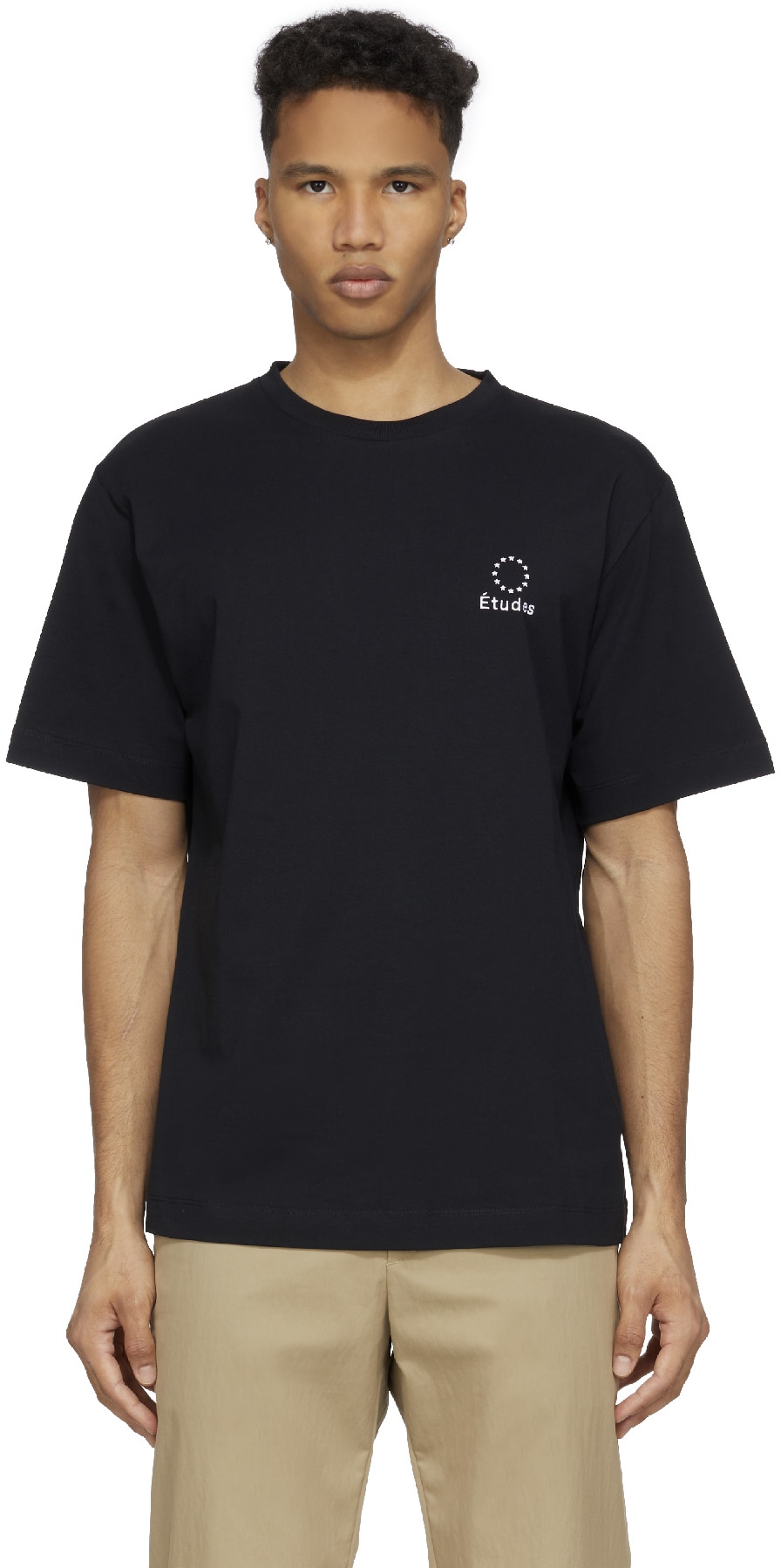 Études: Noir T-Shirt Wonder Logo Noir - 1