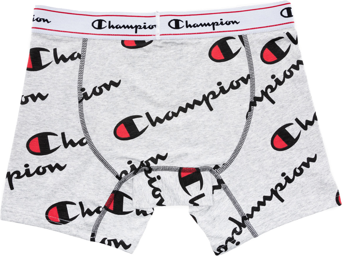 Champion: Gris Caleçon Logo Srcipt Gris - 2