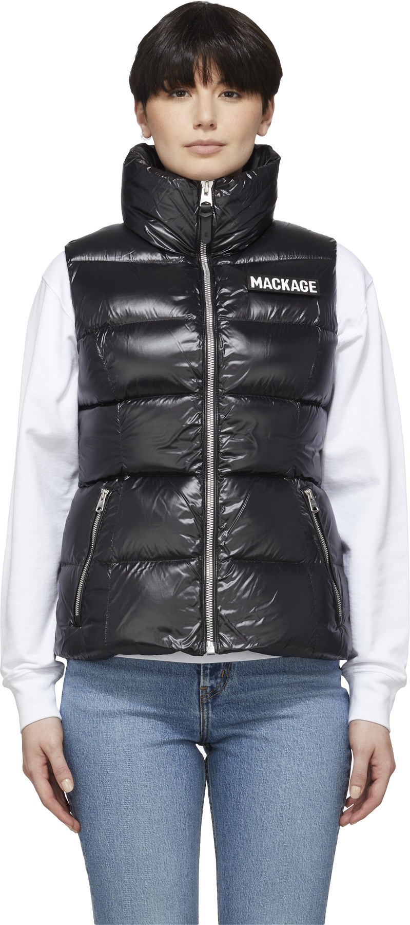 Mackage: Noir Gilet Chaya Noir - 1