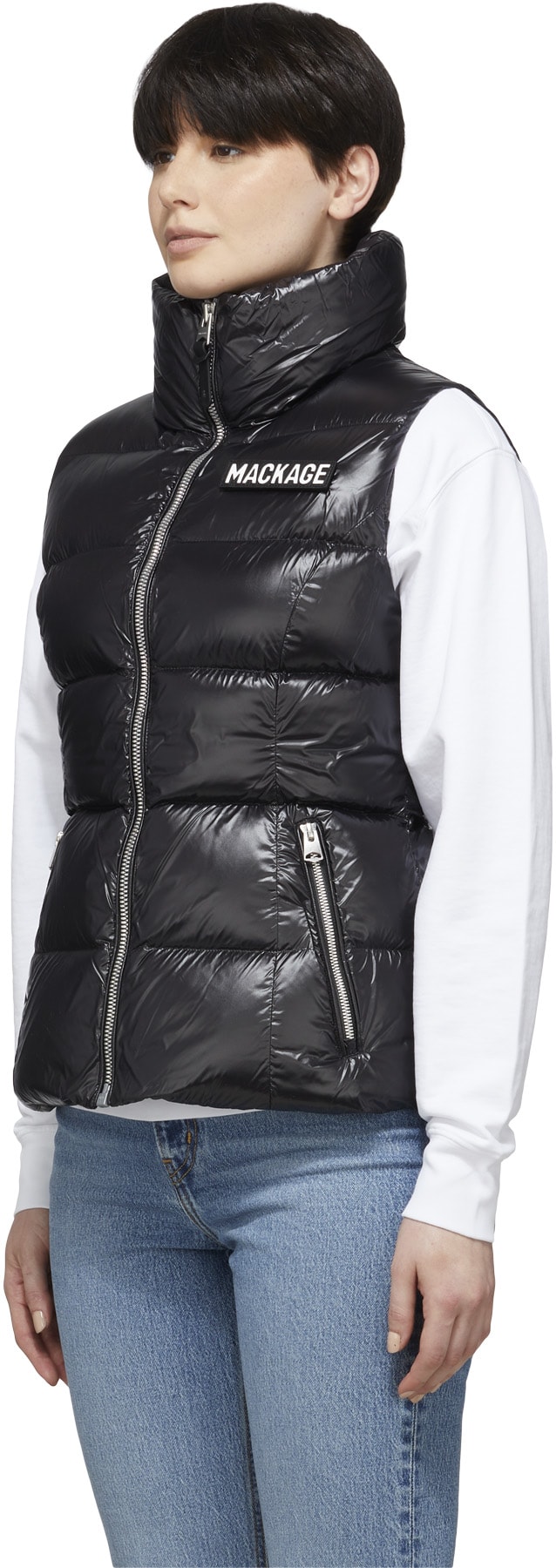 Mackage: Noir Gilet Chaya Noir - 2