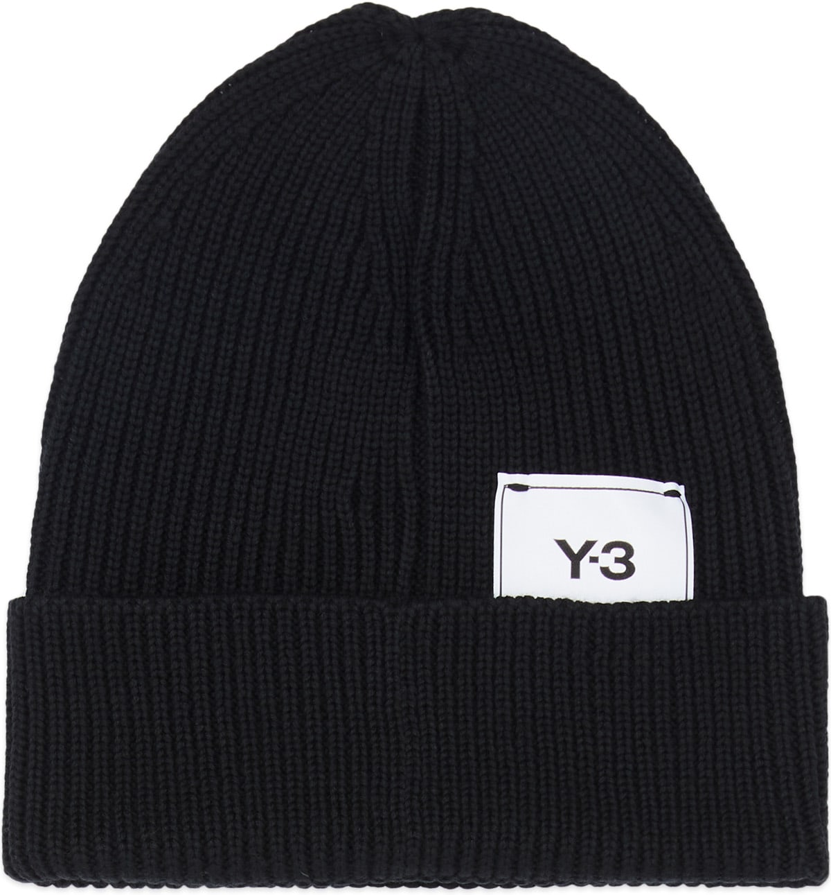 Y-3: Black Classic Beanie - 1