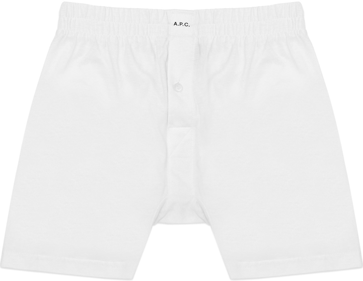 A.P.C.: White Cabourg Boxer Shorts - 1