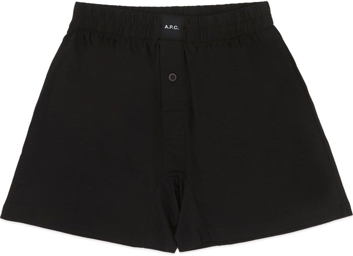A.P.C.: Black Cabourg Boxer Shorts - 1