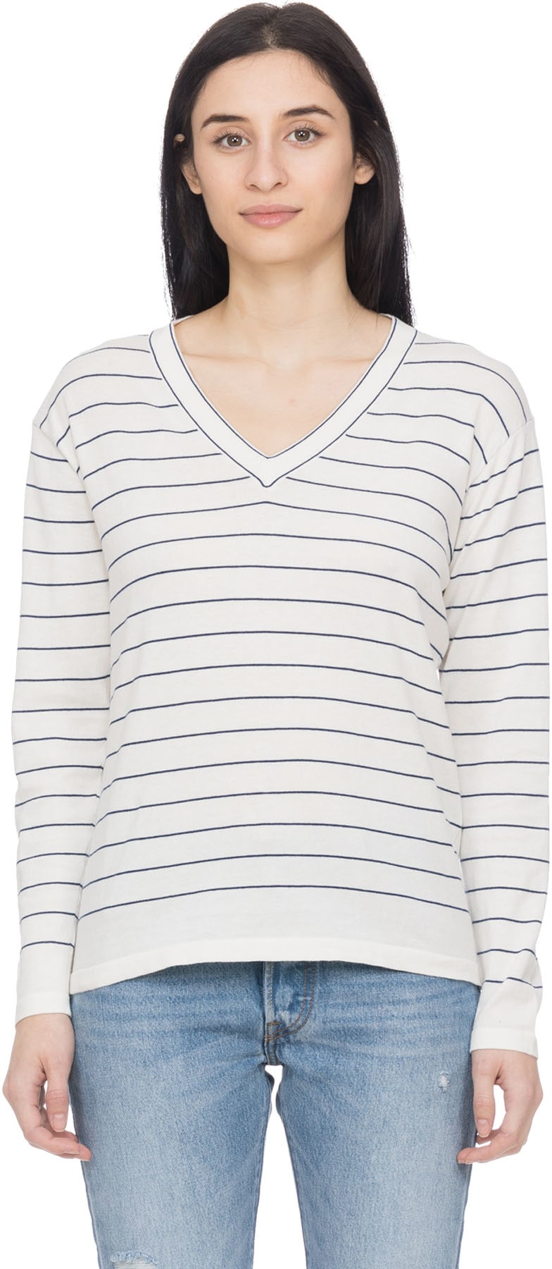 A.P.C.: Neutrals Diddy Knit V-Neck Sweater - 1