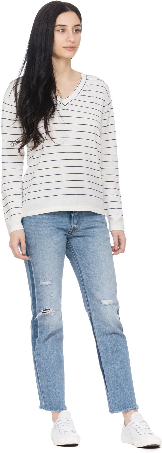 A.P.C.: Neutrals Diddy Knit V-Neck Sweater - 4