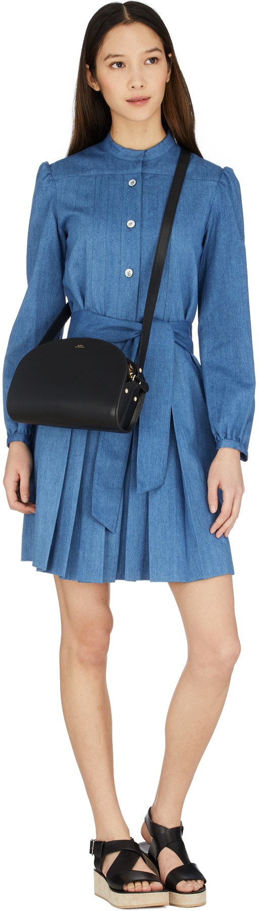 A.P.C.: Bleu Robe Alba Bleu - 4