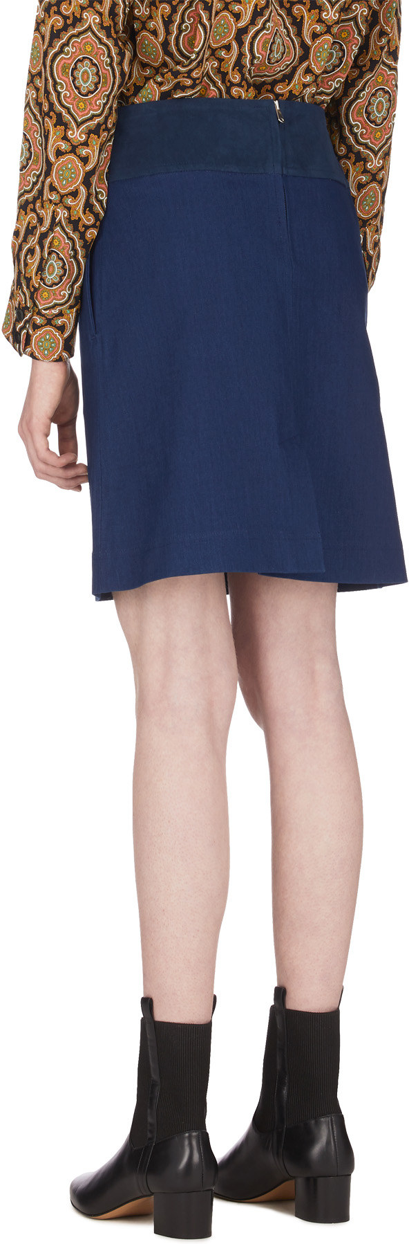 A.P.C.: Blue Diane Skirt - 3