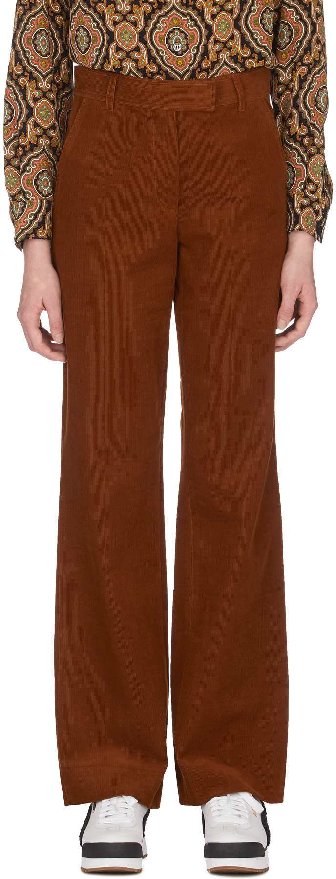 A.P.C.: Brown Albane Pants - 1
