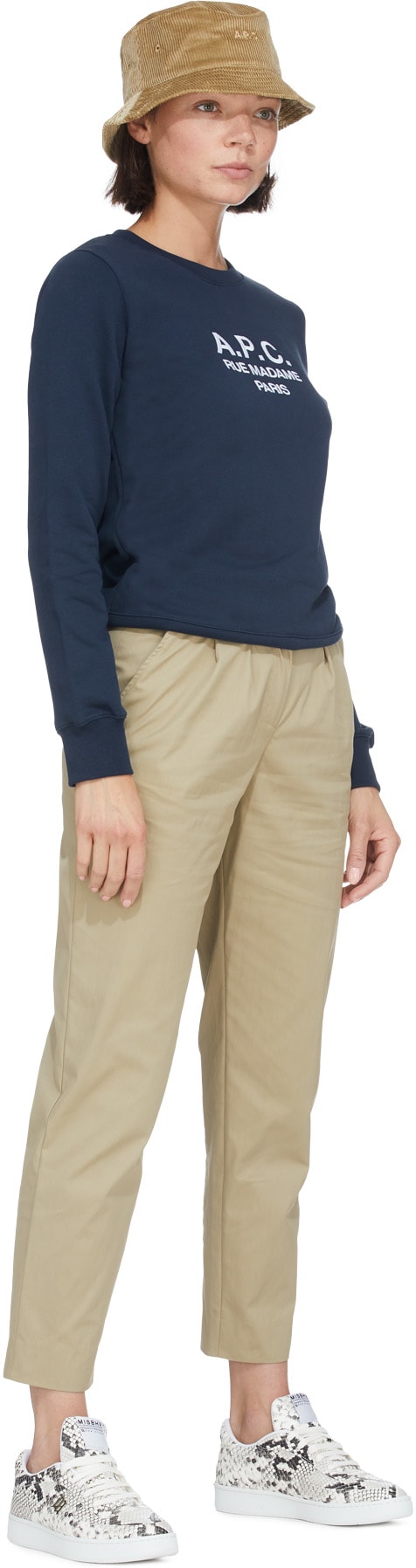 A.P.C.: Blue Tina Pullover Sweater - 4