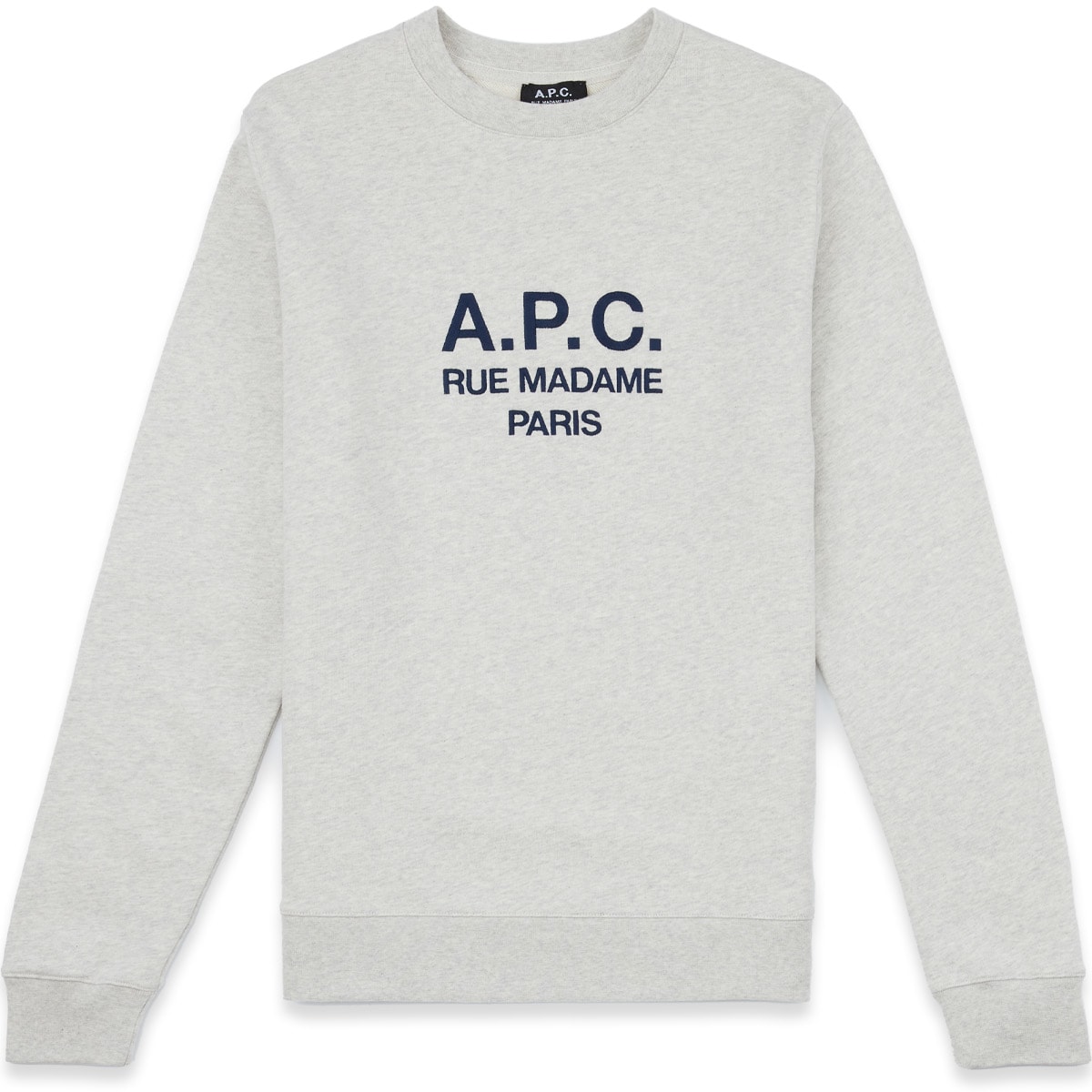 A.P.C.: Grey Rufus Pullover Sweater - 1