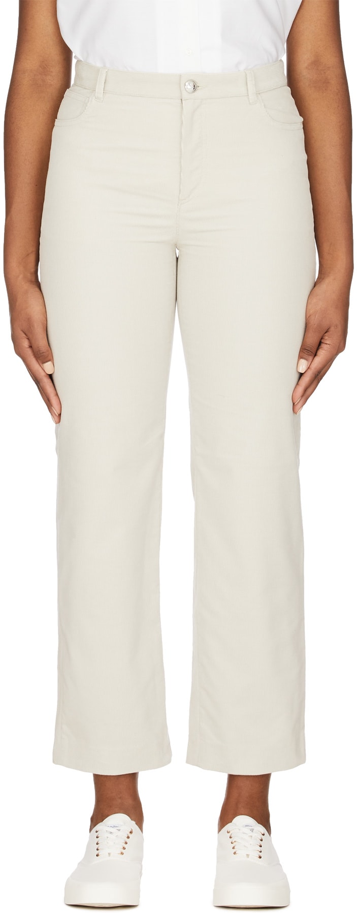 A.P.C.: White Jean Pants - 1