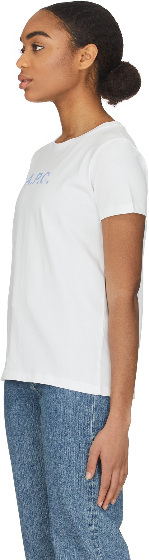 A.P.C.: White Stamp T-Shirt - 2