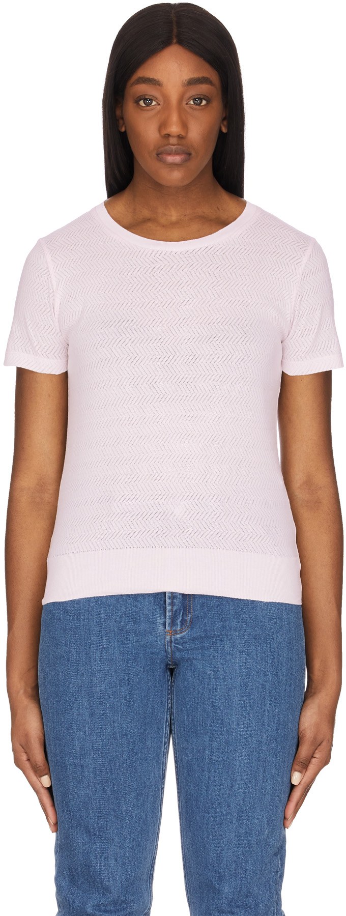 A.P.C.: Pink Violette T-Shirt - 1