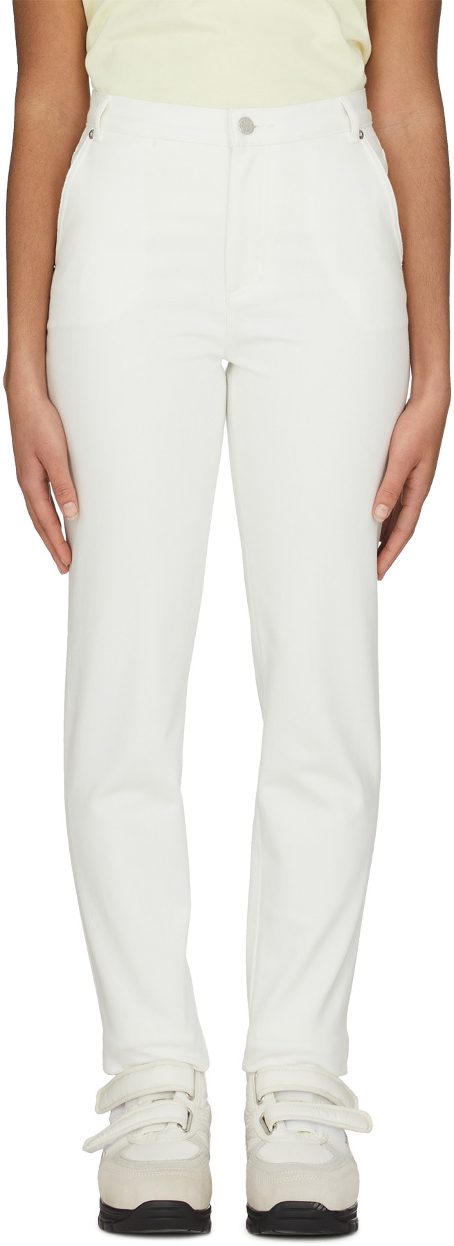 A.P.C.: White Chic Jeans - 1