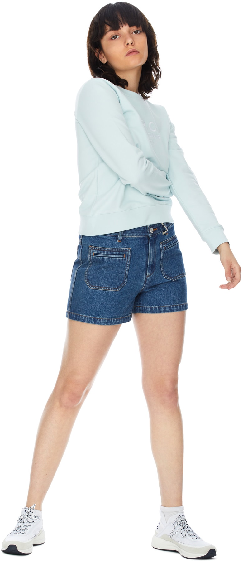 A.P.C.: Bleu Short Roma Bleu - 4