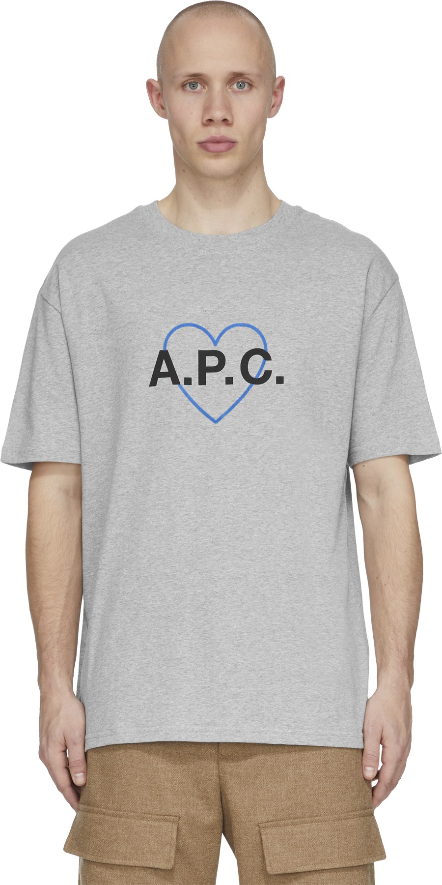 A.P.C.: Grey Romeo T-Shirt - 1