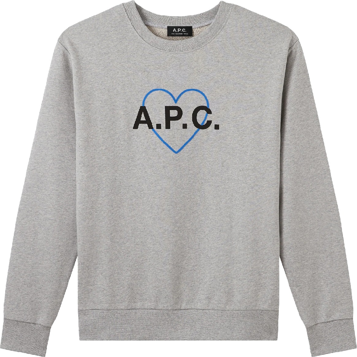 A.P.C.: Grey Jules Crew Sweater - 1