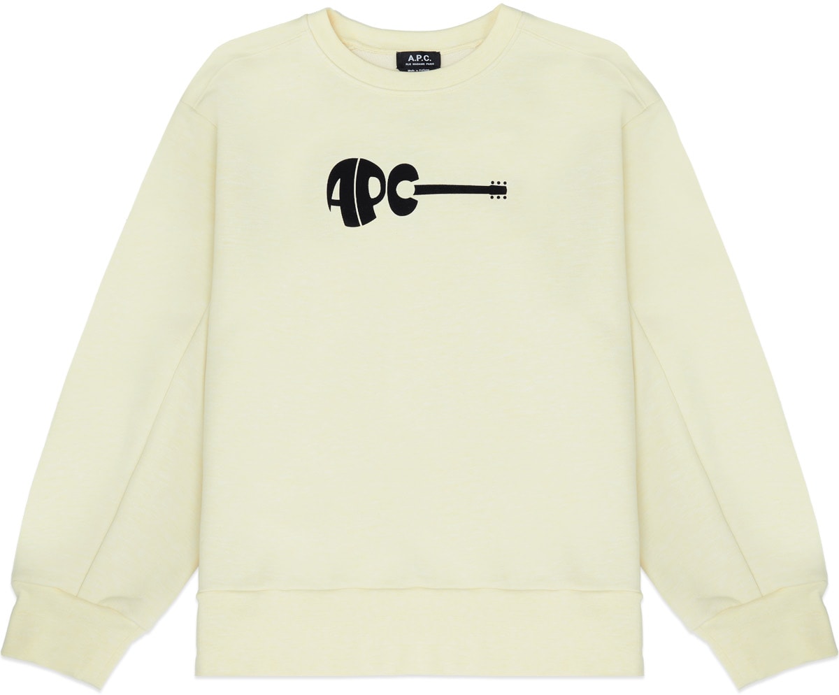 A.P.C.: Yellow Jaheim Pullover Sweater - 1
