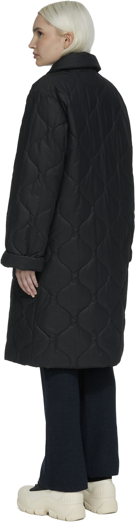 A.P.C.: Noir Manteau Sarah Noir - 3