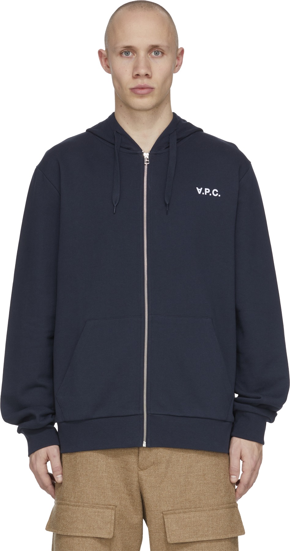 A.P.C.: Blue Quentin Hoodie - 1