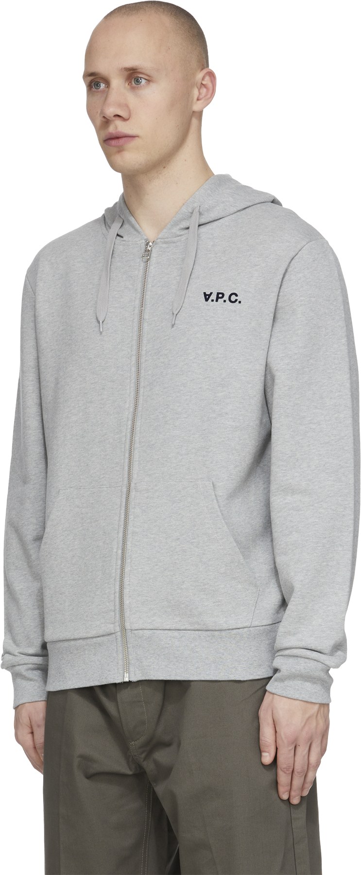 A.P.C.: Grey Quentin Hoodie - 2