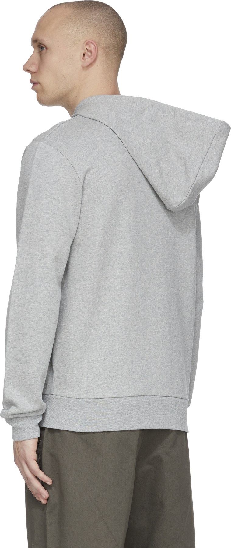 A.P.C.: Grey Quentin Hoodie - 3